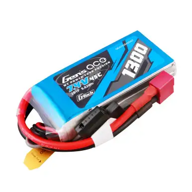 Gens ace 1300mAh 2S 7.4V 45C G-tech Lipo Battery Pack with Deans Plug