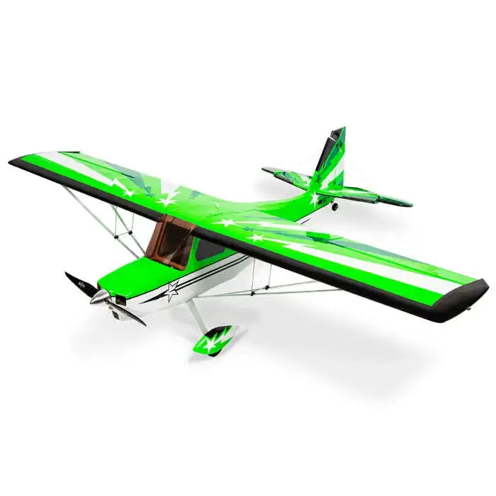 OMPHobby Super Decathlon 55 Inch Balsa Airplane PNP Green