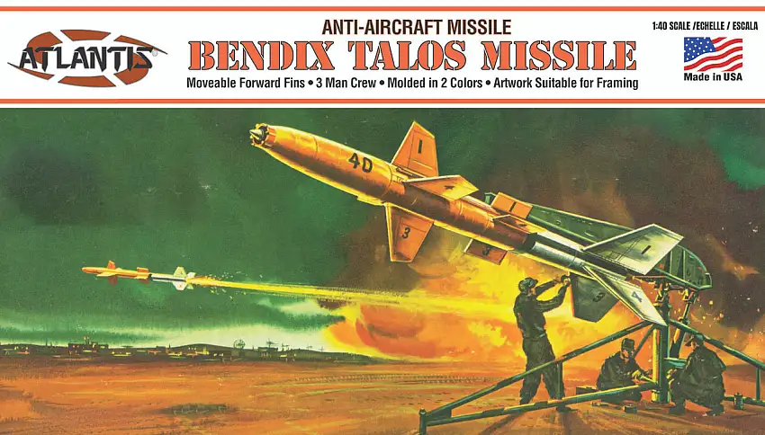 US Navy Bendix Talos Anti-Aircraft Missile 1/40 Atlantis Models