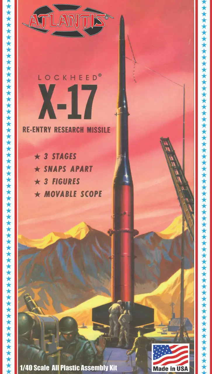 USAF X-17 Research Rocket 1/40 Atlantis Models
