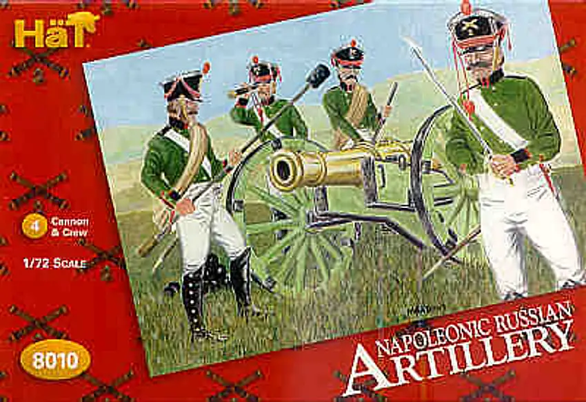 Napoleonic Russian Artillery (4 Sets) 1/72 Hat