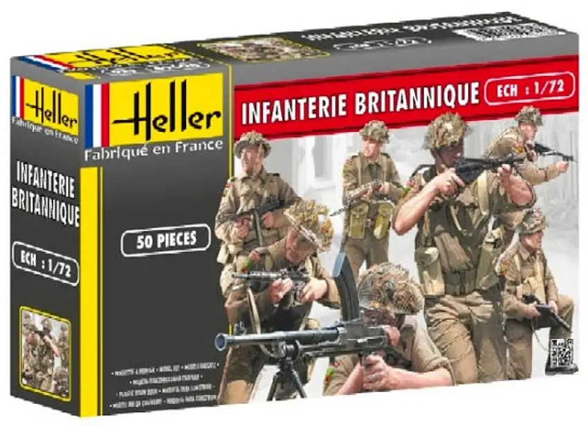 British Infantry (50) 1/72 Heller