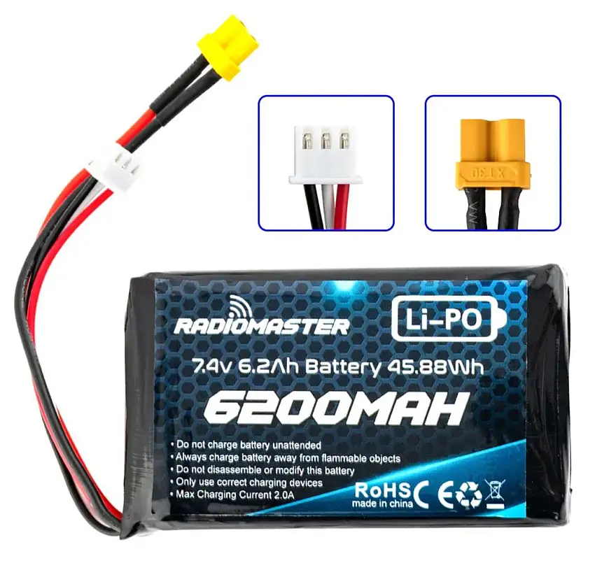 RadioMaster - 6200mah 2S Lipo Transmitter Battery For TX16s and Boxer