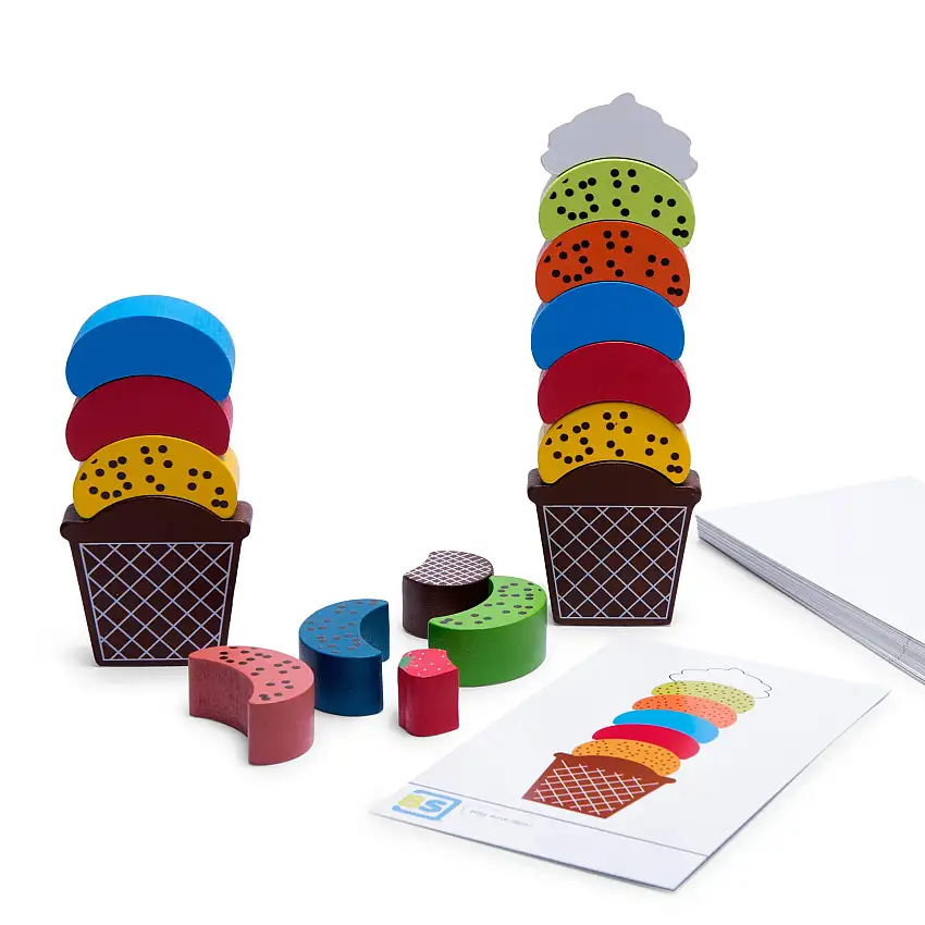 Stacking Wooden Game | Ice Dream | Make-Your-Own Ice Cream Cone
