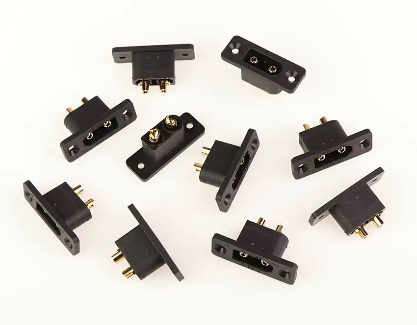 10Pcs Amass XT90 Mountable Connector Anti-Spark XT90E-M