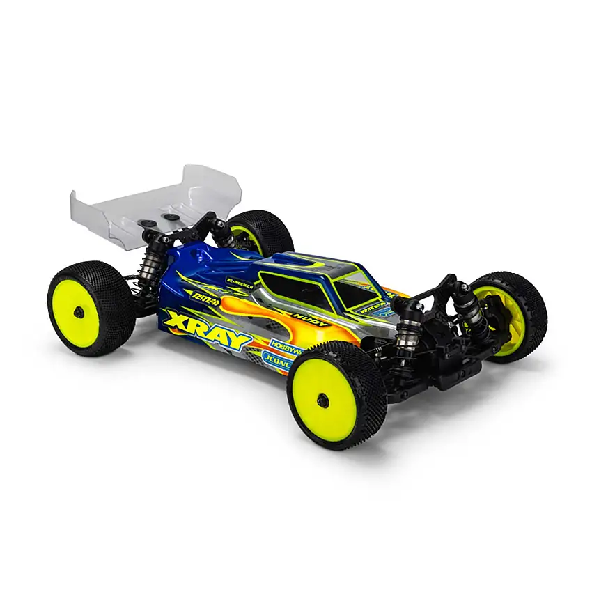 1/10 S15 XRAY XB4 2024 Polycarbonate Body w/ Carpet, Turf, & Dirt Wing