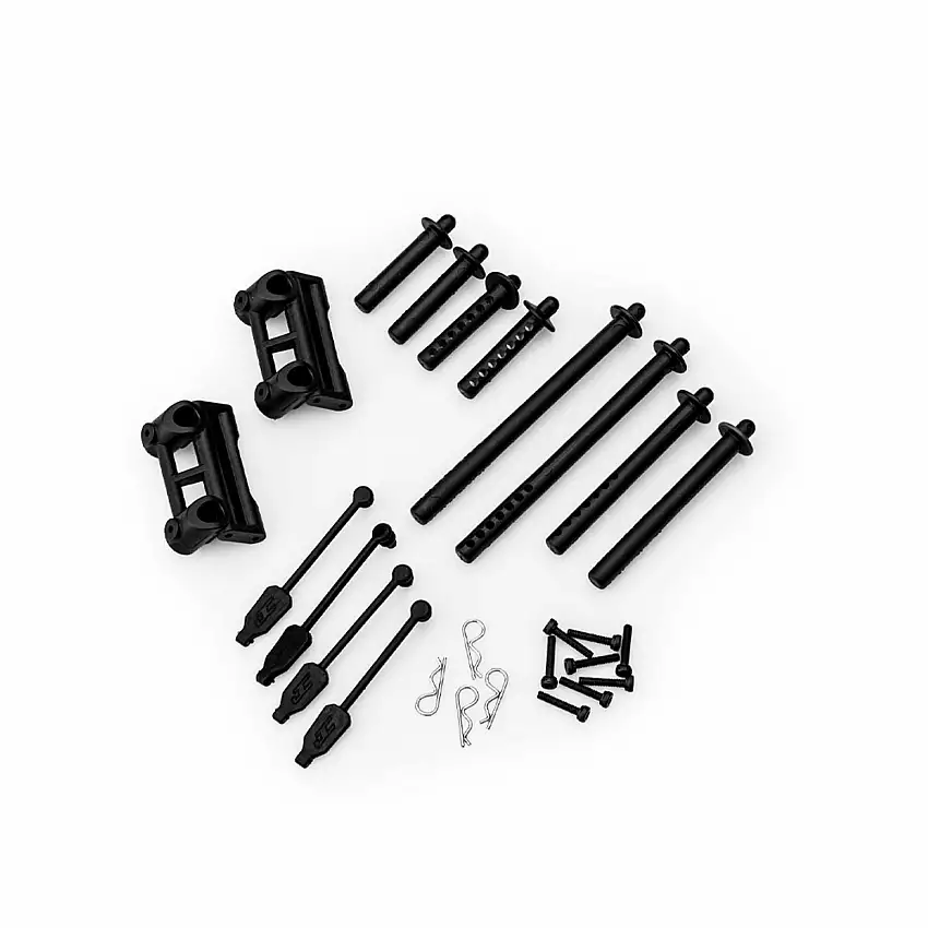 Body Mount Set with Hardware & Body Clips, 1/18 Losi Mini LMT