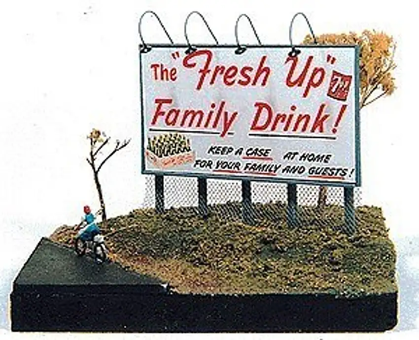 Telephone Pole Billboards Kit w/Signs (2) JL Innovative HO