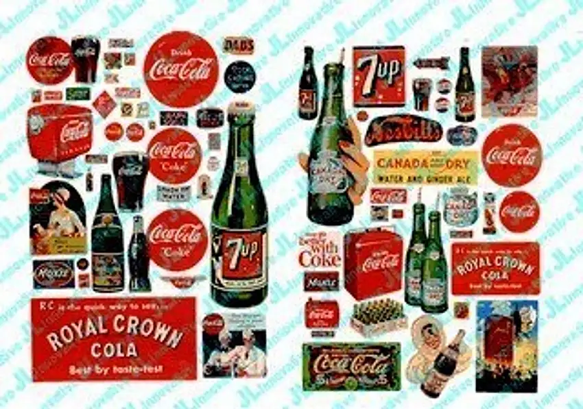 1930-60's Soft Vintage Drink Posters (72) JL Innovative HO