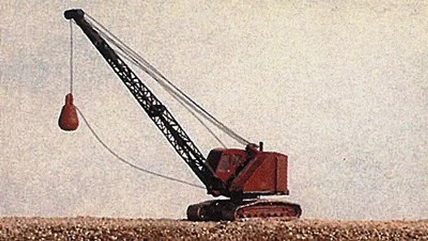 Bantam Dragline Crane w/Wrecking Ball Metal Kit JL Innovative N