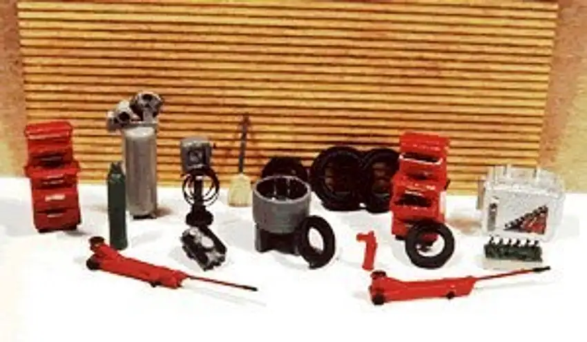 Deluxe Gas Station Interior Detail Set (18pc) JL Innovative HO