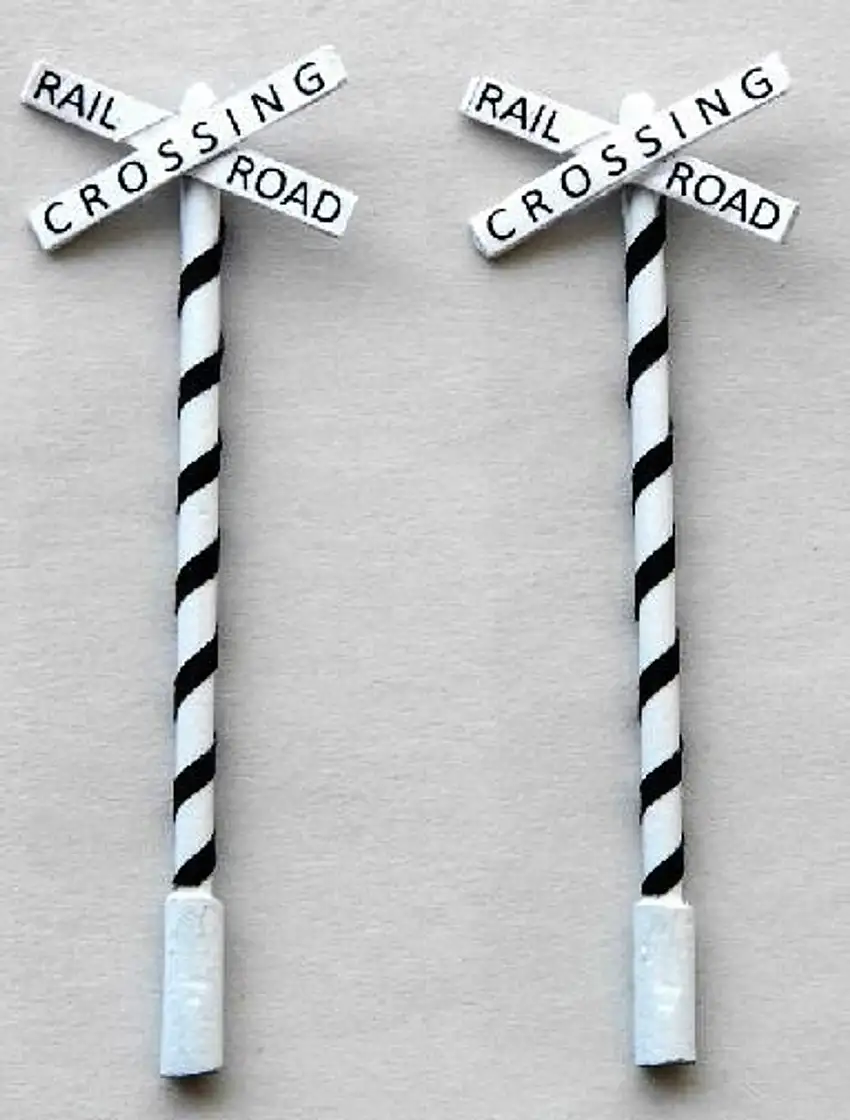 Custom Tiger Striped Steam Era Crossbuck (2) JL Innovative HO