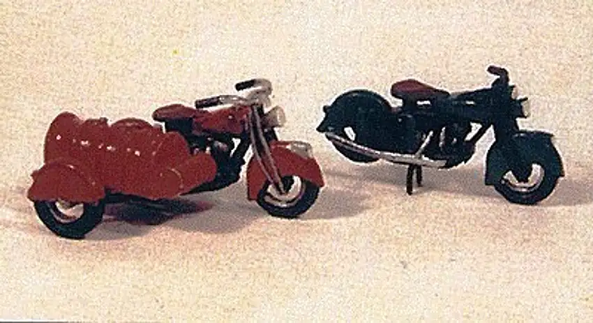1947 Motorcycles (2) 1 w/Fuel/Tank Sidecar Metal Kit JL Innovative HO