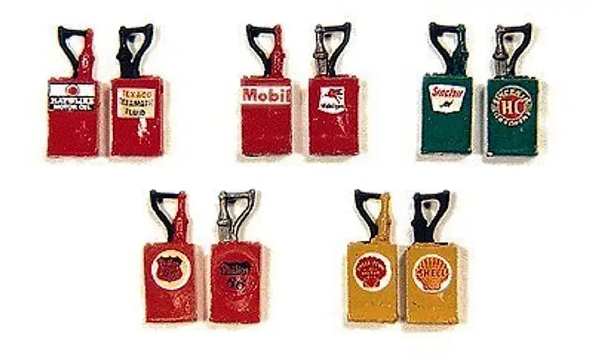 Custom Oil High Boy Tanks, Orange & Labeled Phillips (2) JL Innovative HO