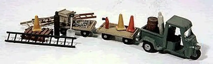 Deluxe 3-Wheeled Cushman Truckster & Carts Metal Kit JL Innovative HO