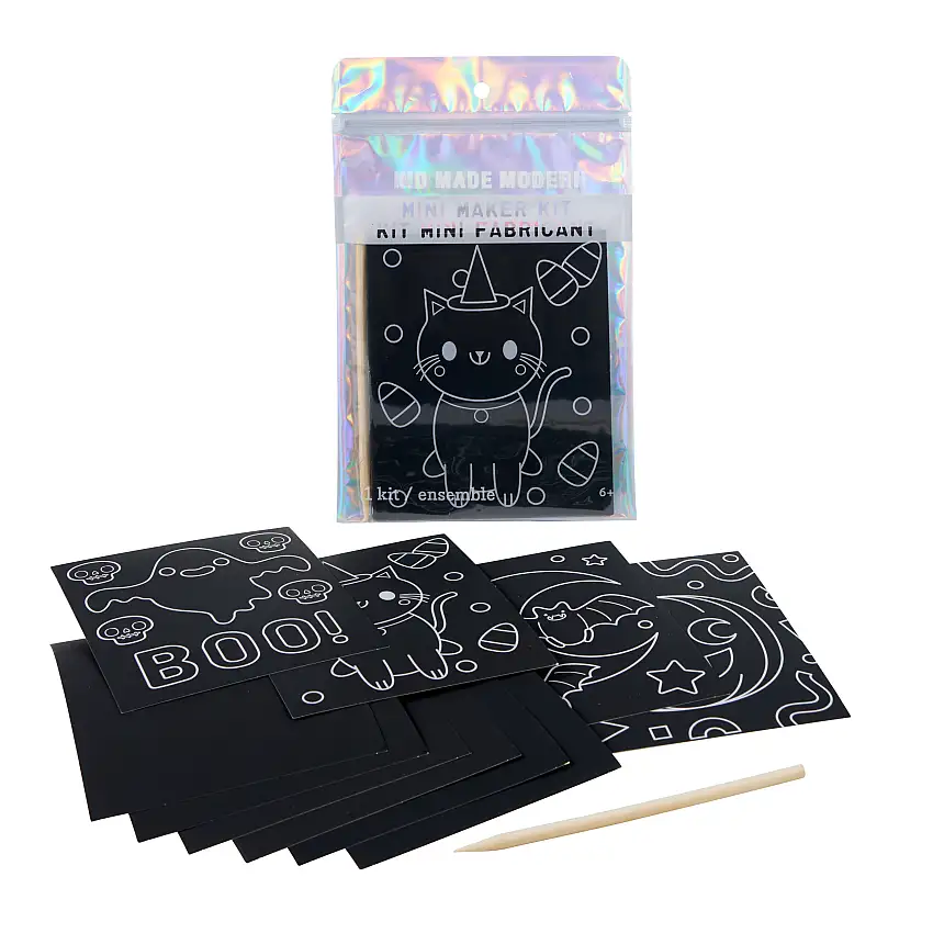 Mini Maker Kit - Halloween Scratch Art
