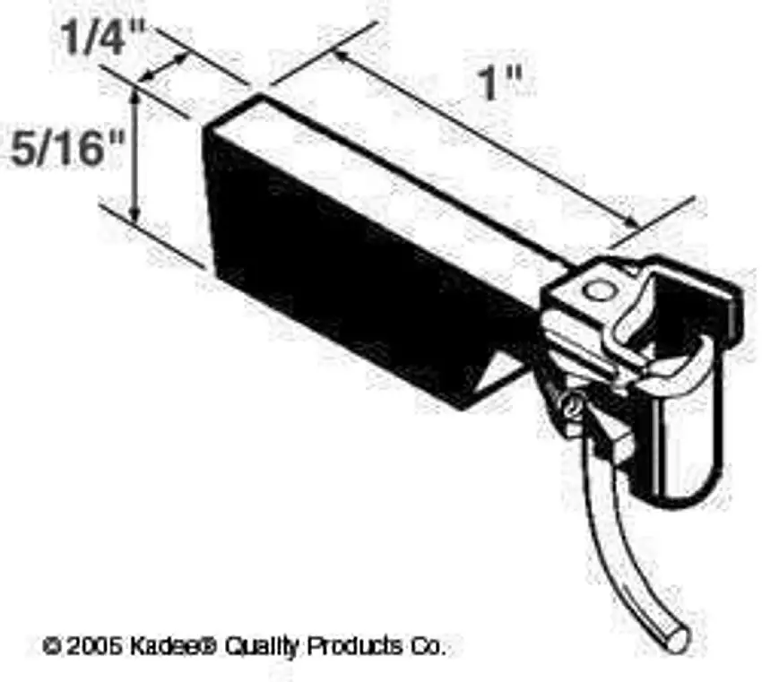 #1 Scale Coupler Straight Thicker Shank Kadee