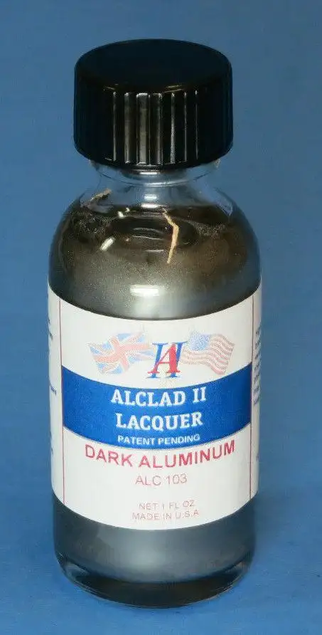 Alclad II 1oz. Bottle Dark Aluminum Lacquer