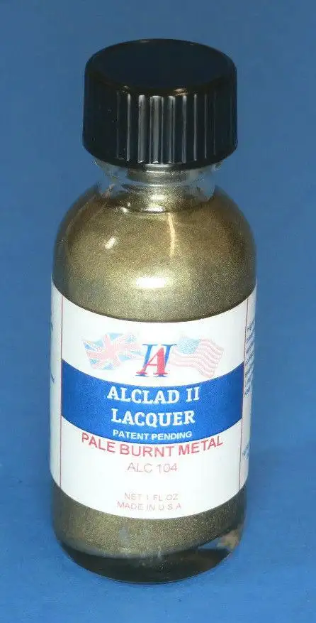 Alclad II 1oz. Bottle Pale Burnt Metal Lacquer ALC-104
