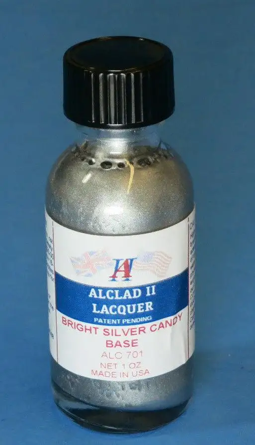 Alclad II 1oz. Bottle Candy Bright Silver Base Enamel ALC-701