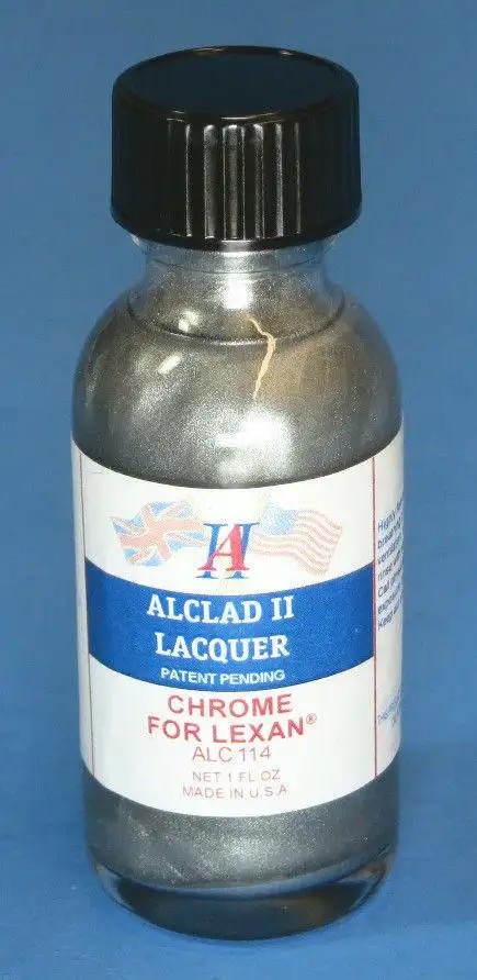 Alclad II 1oz. Bottle Chrome Lacquer for Lexan