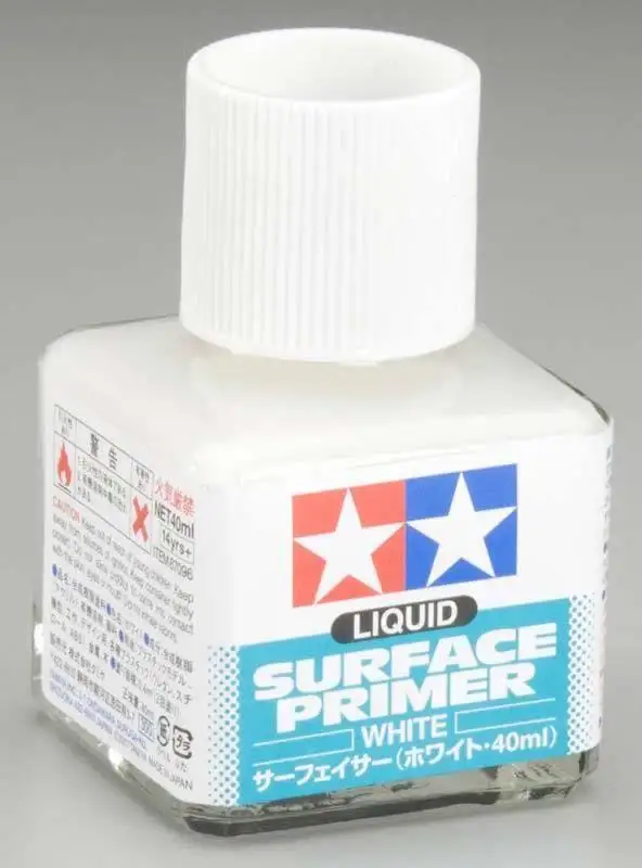 Tamiya 87096 Liquid Surface White Primer (40ml Bottle)
