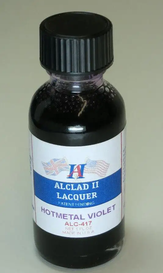 ALC-417 1oz. Bottle Transparent Hot Metal Violet Lacquer