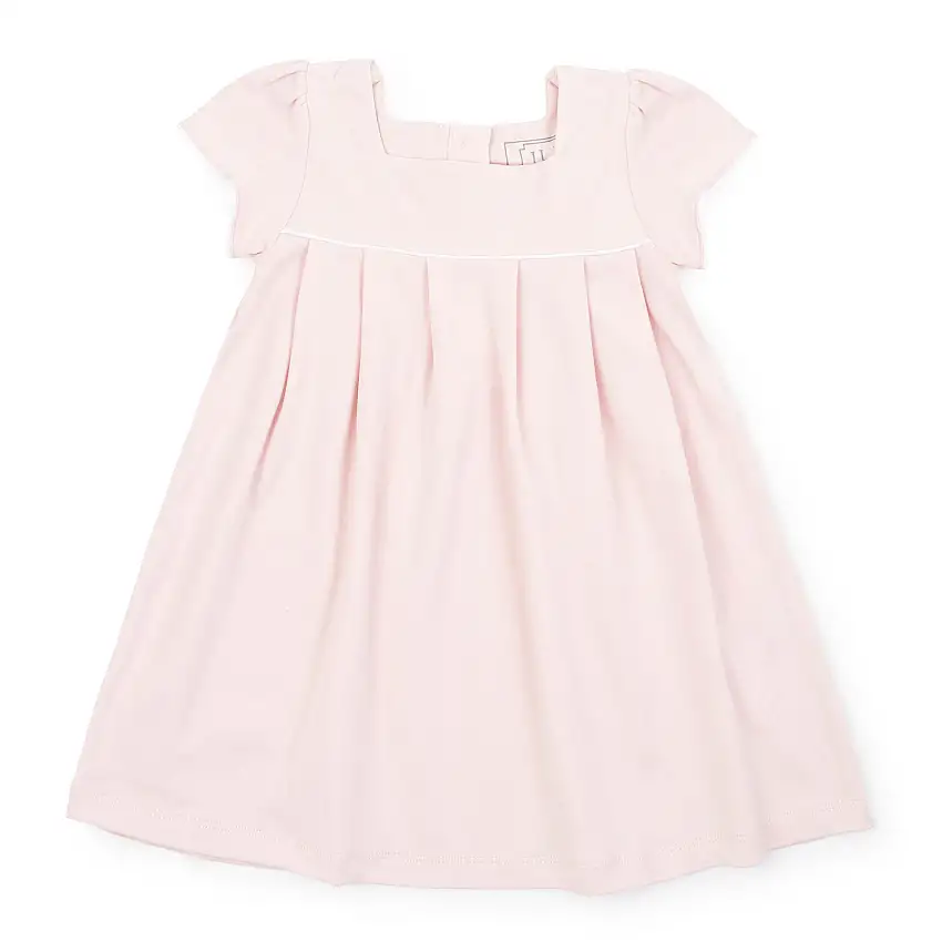 Lizzy Girls' Woven Pima Cotton Dress - Light Pink