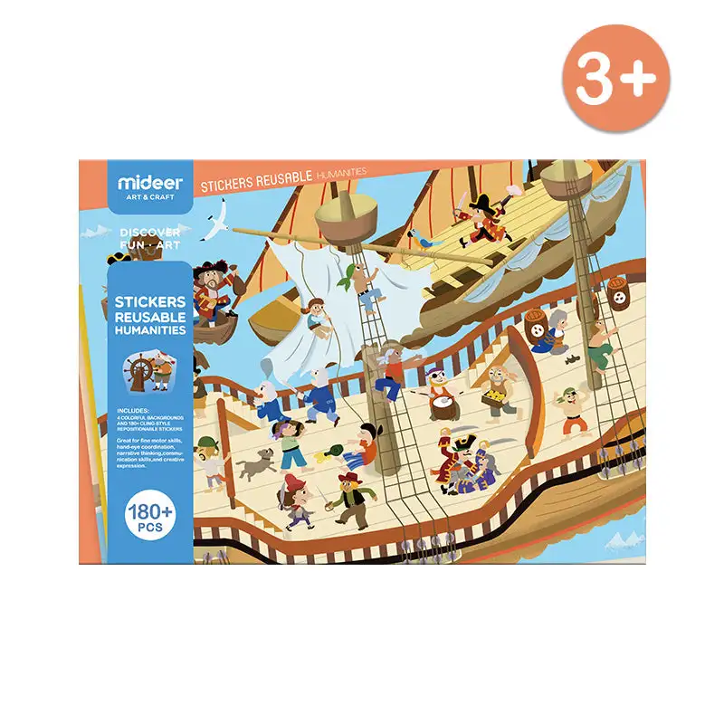 Reusable Sticker Activity Pads: 180-piece Pirates