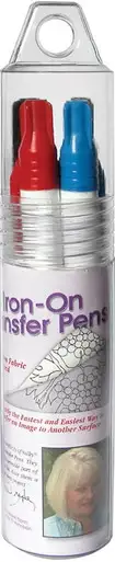 SULKY - Iron-On Transfer Pens 4/Pkg-Black, Blue, Brown & Red (400-9004)