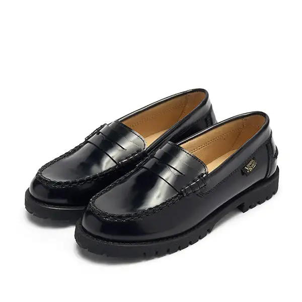 Nicki Kids Loafer Black High Shine Leather