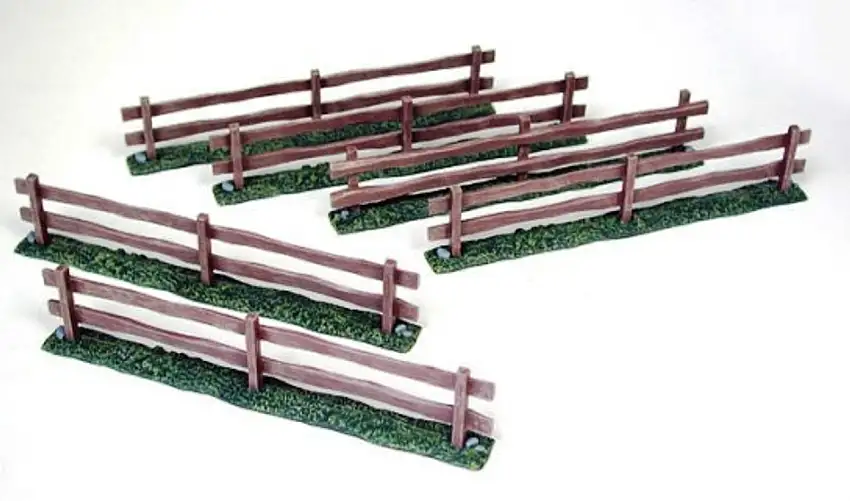 Wooden Fences (6) 1/72-1/32 Pegasus