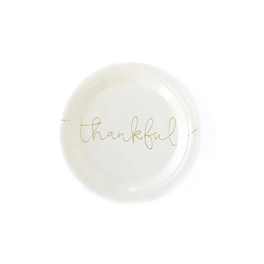 Thankful & Grateful Thanksgiving Plate