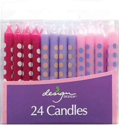 Pastel Dot Candles