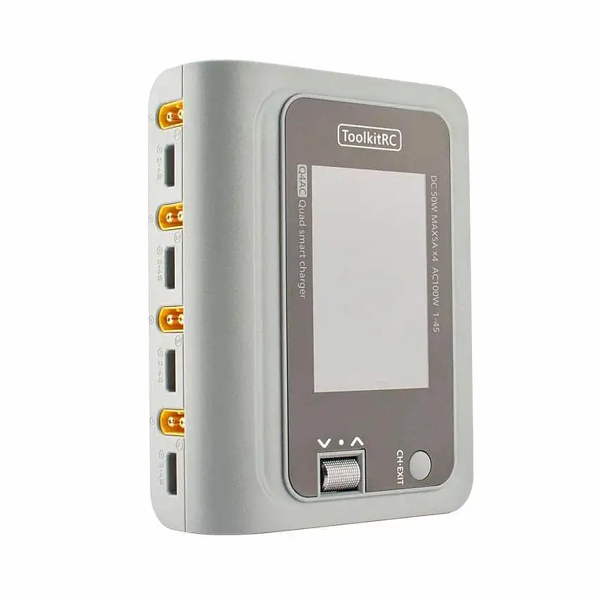 ToolkitRC Q4AC 4x50W AC/DC Smart Charger XT60