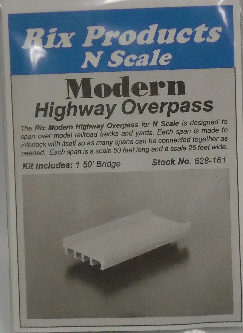 50' Modern Highway Overpass N Rix Products