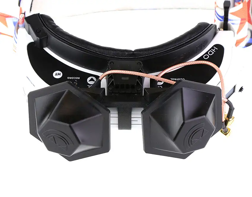 RMRC Long Range Antenna Mounting Kit for Fatshark Goggles