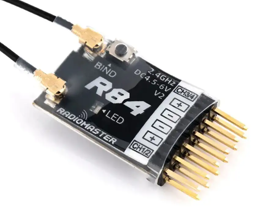 RadioMaster R84 V2 4ch Frsky D8 D16 and Futaba SFHSS Compatible PWM Receiver