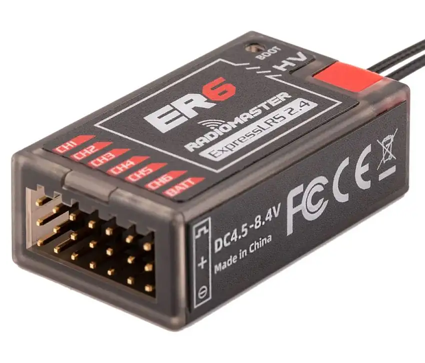 RadioMaster ER6 2.4ghz PWM ELRS 6 Channel Receiver
