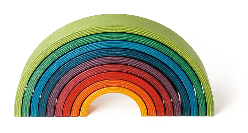 Wooden Rainbow Stacking Toy