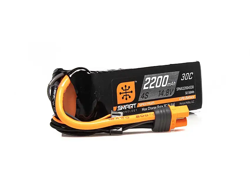 E-flite 14.8V 2200mAh 4S 30C LiPo Battery - EC3