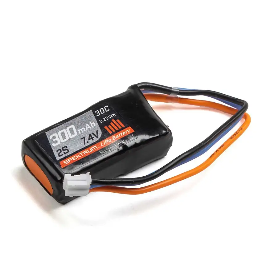 Spektrum 7.4V 300mAh 2S 30C LiPo Battery: PH - SPMX3002S30