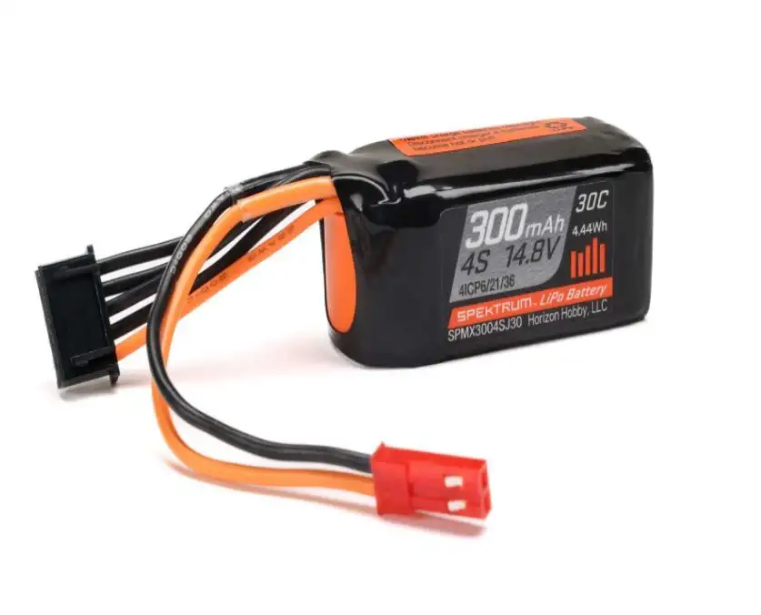 Spektrum 4S 14.8V 300mAh 30C LiPo Battery: RCY