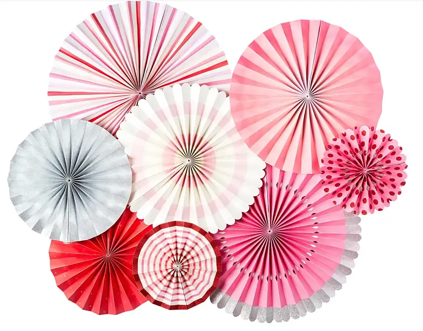 Pink Valentine's Party Fans