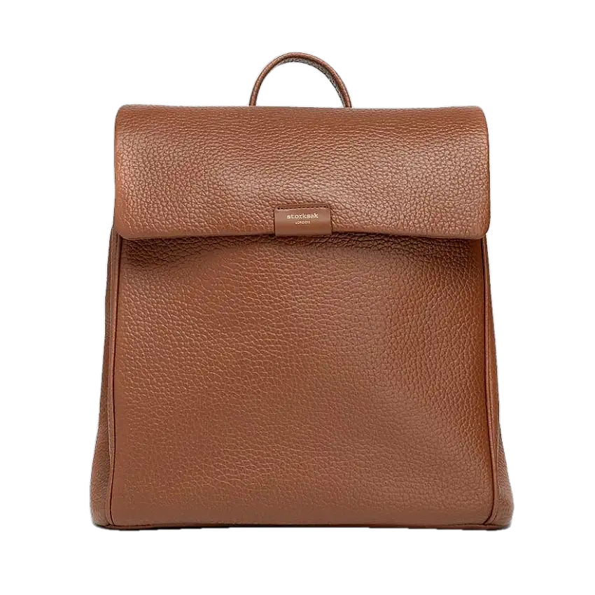St James Leather Diaper Bag in Tan