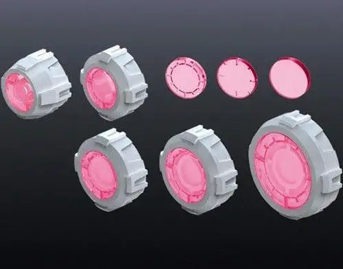 Non Scale Builders' Parts MS Sight Lens 2 (Pink Ver)