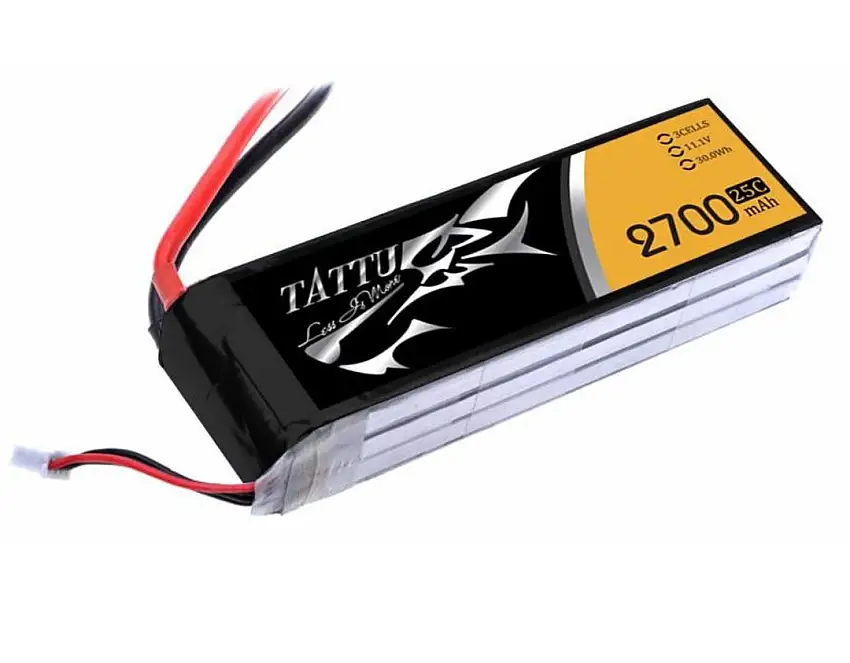 Tattu 2700mAh 3S1P 25C 11.1V Lipo with XT60