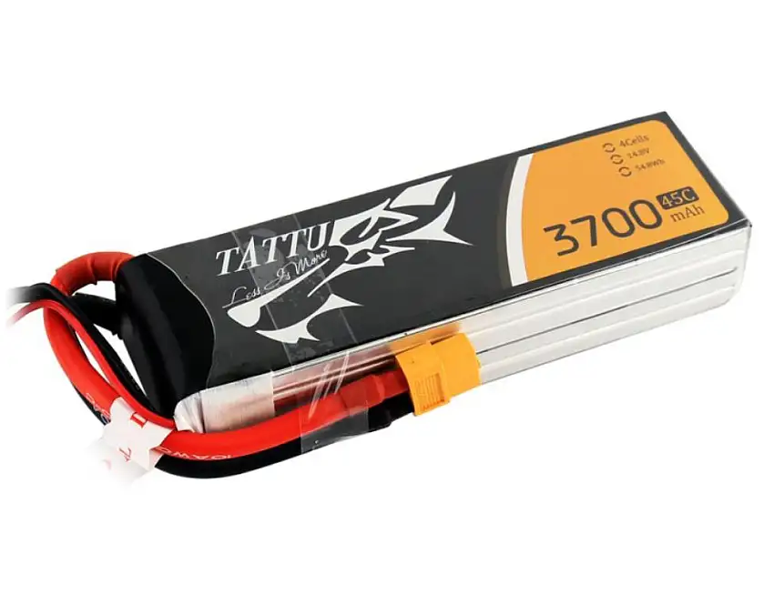 Tattu G-Tech 3700mAh 45C 4S1P Lipo with XT60