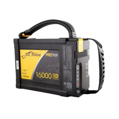 Tattu Pro 16000mAh 45.6V 25C 12S1P HV Lipo Smart Battery Pack with AS150U-F Plug