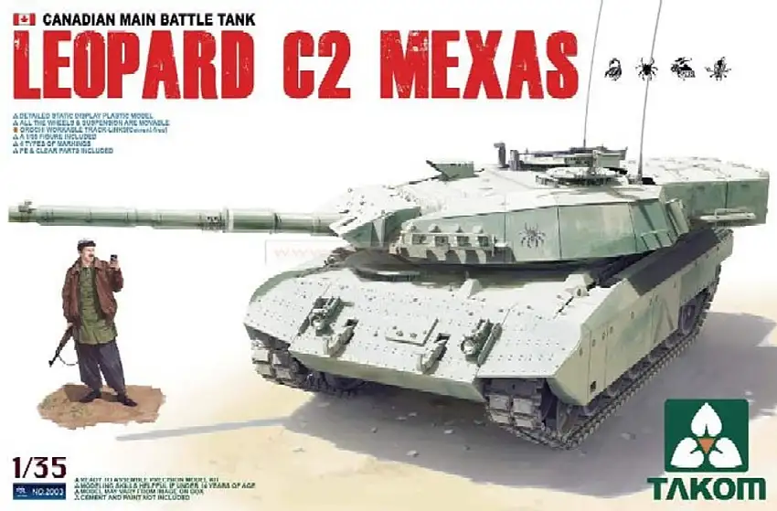 Leopard C2 MAXAS Canadian Main Battle Tank 1/35 Takom